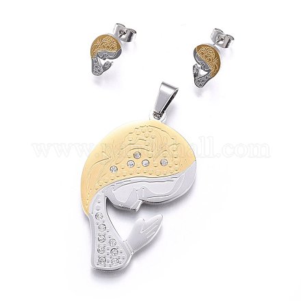 Kits de bijoux en 304 acier inoxydable SJEW-H147-63GP-1