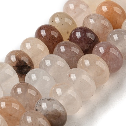 Brins de perles de quartz fraise violet naturel G-M420-K02-01-1