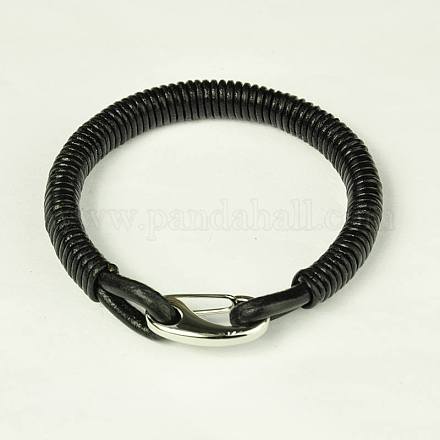 Bracelets de cordon en cuir BJEW-C337-1-1
