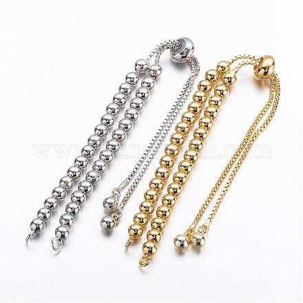 Brass Chain Bracelet Making KK-G291-02-NR-1