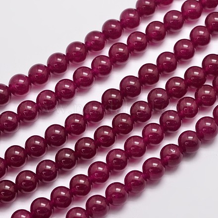 Natural & Dyed Malaysia Jade Bead Strands X-G-A146-8mm-A15-1