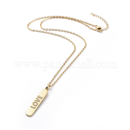 304 Stainless Steel Chain Necklaces NJEW-G335-38G-1
