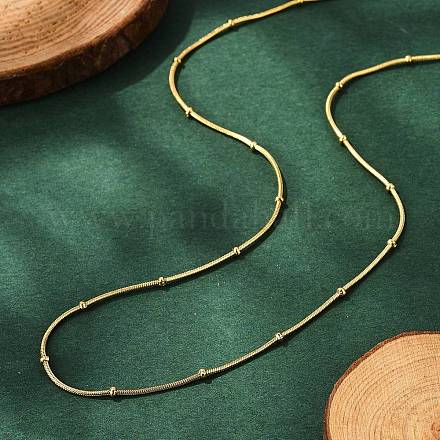 Ионное покрытие (ip) 304 нержавеющая сталь змея цепи ожерелья NJEW-F248-11A-G-1