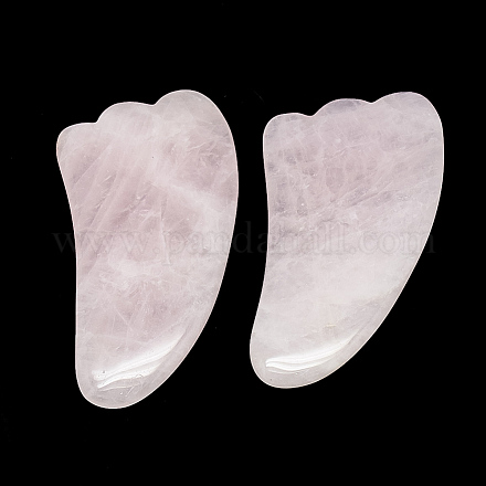 Planches gua sha en quartz rose naturel G-S336-55-1