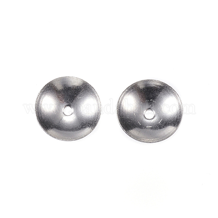 201 Stainless Steel Bead Caps STAS-F040-20E-P-1