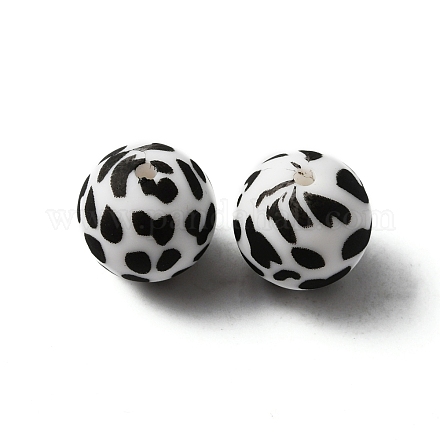 Силиконовые бусины SIL-WH0001-34E-1