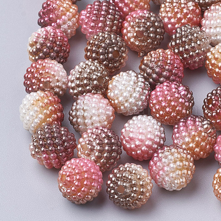 Perles acryliques de perles d'imitation OACR-T004-12mm-19-1