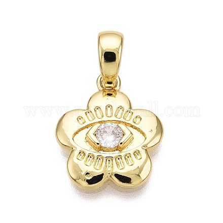 Латунные микро проложить кубического циркония подвески KK-T070-45G-1