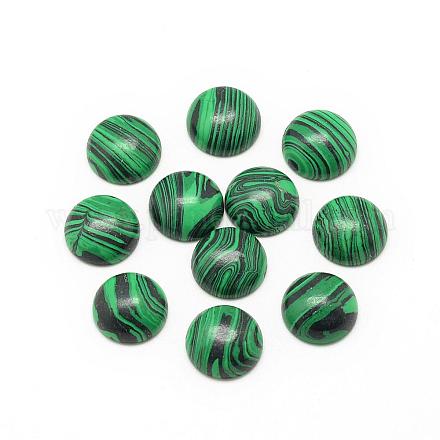 Synthetische Malachit-Cabochons G-R416-20mm-38-1
