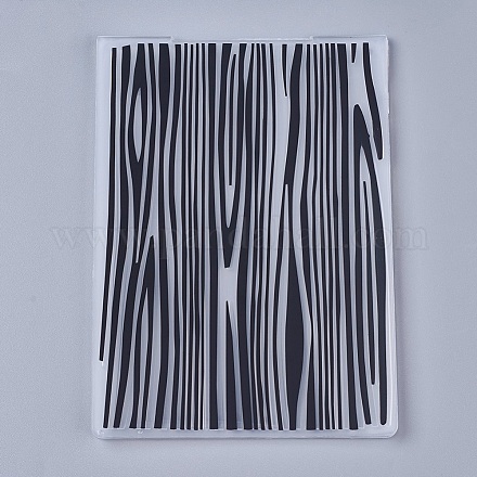 無色透明プラスチック製のスタンプ/シール  DIYスクラップブッキング/フォトアルバムデコレーション用  スタンプシート  樹皮の質感  ブラック  14.6x10.5x0.3cm DIY-WH0110-04C-1