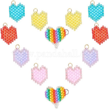 12 шт. 6 стиля бисерные подвески FIND-AR0005-63-1