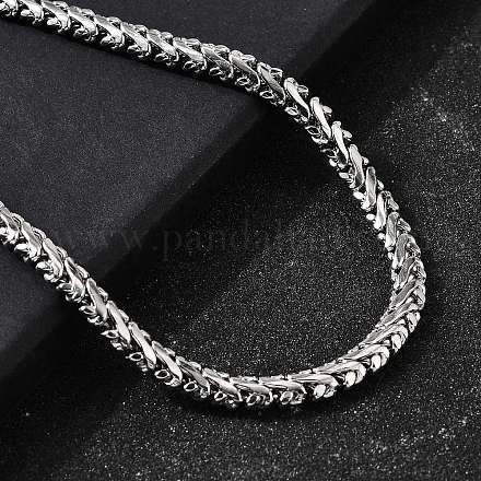 5 мм цепочка из нержавеющей стали 304 пшеничного цвета для мужчин STAS-V011-02P-1