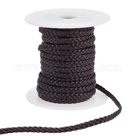 Плетеный шнур из микрофибры и искусственной кожи&nbsp;OCOR-WH0101-29B-1