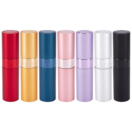Benecreat 7 pz 7 colori flaconi spray portatili vuoti in vetro MRMJ-BC0002-80-1