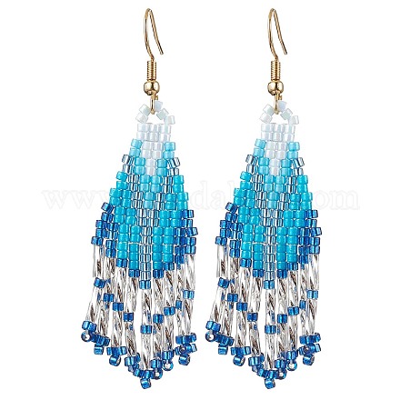 3 пара сережек-подвесок в стиле бохо из нержавеющей стали 304 EJEW-MZ00264-02-1