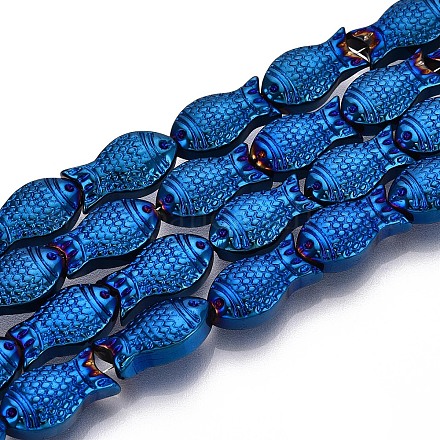 Стеклянные бусины с гальваническим покрытием  EGLA-T025-03C-1