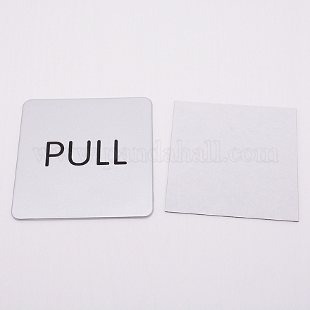 ABS PULL Public Sign Stickers DIY-WH0183-19A-1