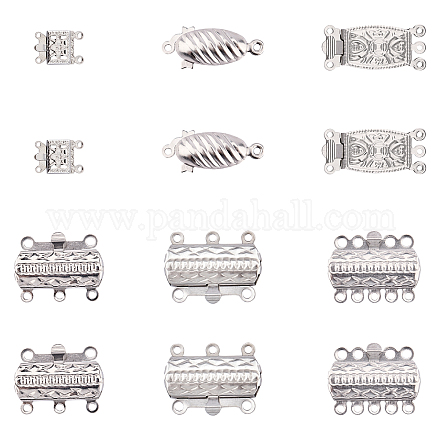 Unicraftale 304 Stainless Steel Box Clasps STAS-UN0009-58P-1