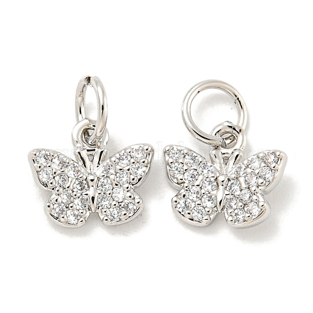 Покрытие стойки латунь микропаве прозрачные подвески из кубического циркония KK-B093-13C-P-1