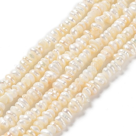 Chapelets de perles en Keshi naturel PEAR-J007-46-1