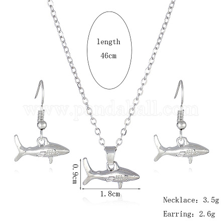Ожерелья и серьги с подвесками из сплава FS-WGBC05C-10-1