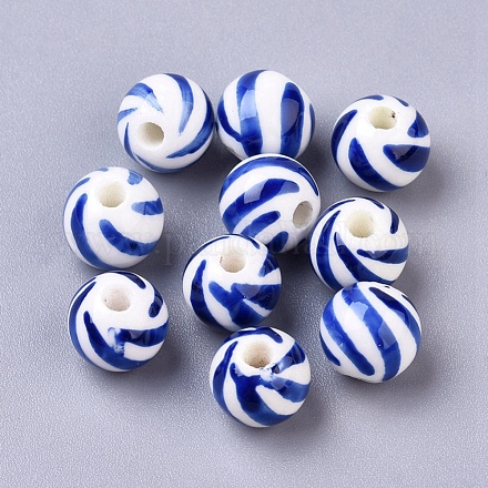 Handmade Porcelain Beads PORC-Q212-10mm-2-1