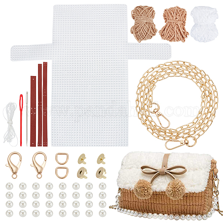 WADORN DIY Knitting Crochet Handbags Kit DIY-WH0304-670A-1