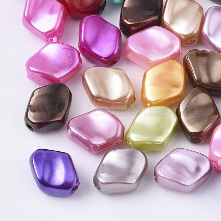 Perles d'imitation perles en plastique ABS KY-T013-025-1