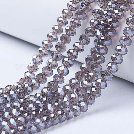 Chapelets de perles en verre électroplaqué EGLA-A034-T2mm-A09-1