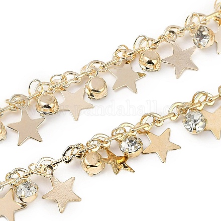 Цепочки ручной работы из латуни и страз CHC-Z001-11KCG-1