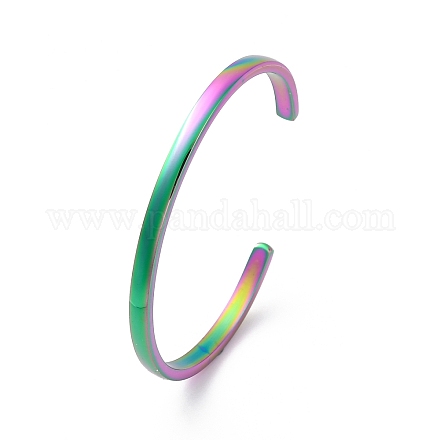 Браслеты-манжеты из нержавеющей стали 304 с ионным покрытием (IP) STAS-I110-10-4mm-M-1