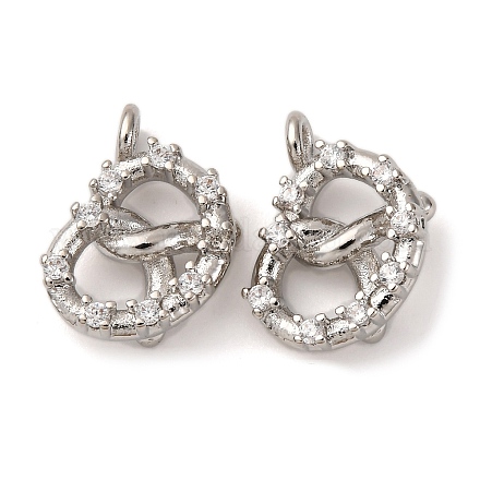 Латунные микро проложить кубического циркония подвески KK-P308-07P-1