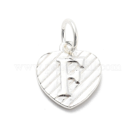 925 серебряное сердце с заглавными буквами STER-S009-13F-S-1