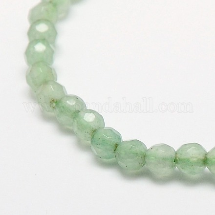 Chapelets de perles en aventurine vert naturel X-G-M037-4mm-01-1