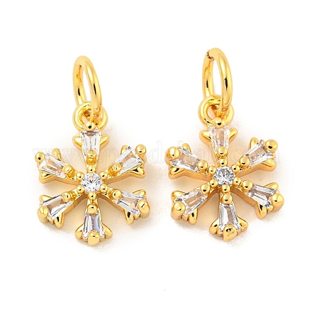 Покрытие стойки латунь микропаве прозрачные подвески из кубического циркония KK-B093-04C-G-1