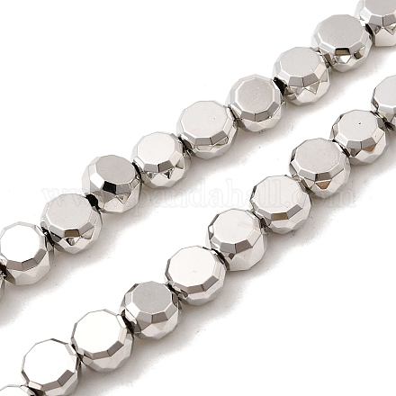 Стеклянные бусины с гальваническим покрытием  EGLA-F166-04A-P-1