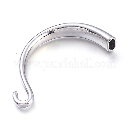 304 Stainless Steel Hook Clasps STAS-M274-125P-1
