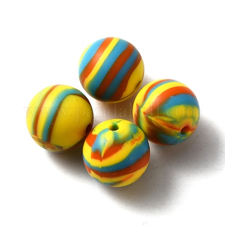 Силиконовые бусины SIL-WH0001-35H-1