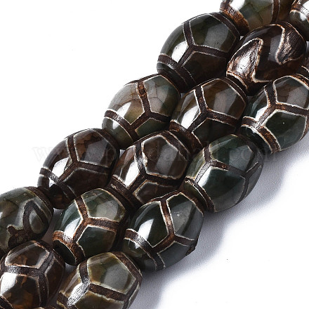 Tibetan Style dZi Beads G-Q998-012A-1
