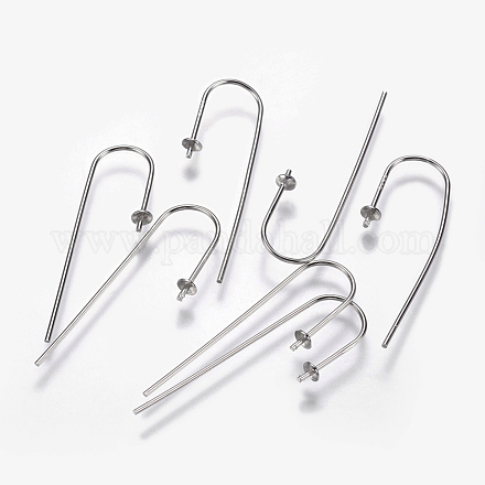 925 Sterling Silver Earring Hooks STER-F040-06P-1
