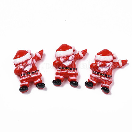 Cabujones de resina opaca con tema navideño CRES-N021-113-1