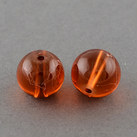 Drawbench Transparent Glass Beads Strands GLAD-Q012-14mm-13-1