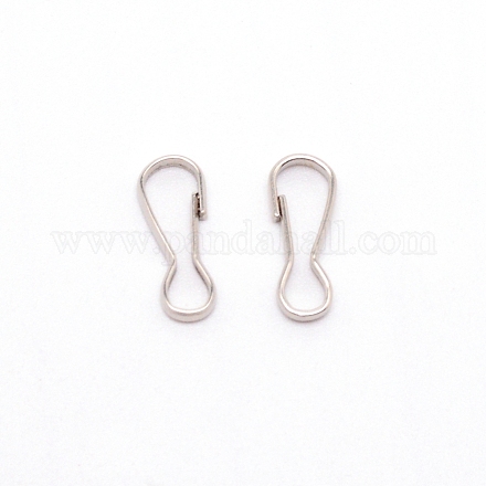 Фурнитура для застежки брелока из нержавеющей стали 304 STAS-WH0016-08A-P-1