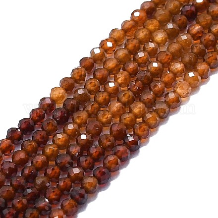 Chapelets de perles de grenat naturel G-P457-A02-27-1