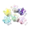 UV Plating Acrylic Beads, Iridescent, Luminous Glow in the Dark, Star, 21.5x23x13mm, Hole: 2.7mm