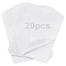 20Pcs Cotton Paper Double Sided Adhesive, Rectangle, White, 297x224x0.3mm