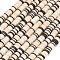 Handmade Polymer Clay Beads Strands, Disc/Flat Round, Heishi Beads, Linen, 6x0.5~1mm, Hole: 1.5mm, about 384pcs/strand, 17.32''(44cm)