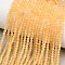 Natural Topaz Jade Beads Strands, Faceted, Round, Round, 3mm, Hole: 0.6mm, about 128~129pcs/strand, 15.16''~15.28
