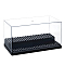 2-Tier Acrylic Minifigure Display Cases, Dustproof Building Block Display Box, Action Figure Toys Storage Box, Black, Finish Product: 20.1x10x9.5cm, about 3pcs/set