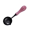 Alloy Sealing Wax Spoons, with ABS Handle, Stamp Heating Tool, Pale Violet Red, 102x34.6mm